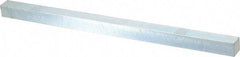Made in USA - 12" Long, Zinc-Plated Oversized Key Stock - C1045 Steel - Exact Tool & Supply