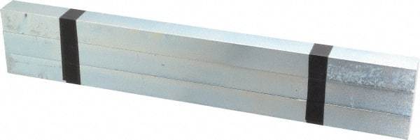 Made in USA - 12" Long, Zinc-Plated Oversized Key Stock - C1045 Steel - Exact Tool & Supply
