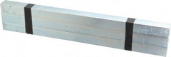 Made in USA - 12" Long, Zinc-Plated Oversized Key Stock - C1045 Steel - Exact Tool & Supply