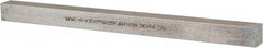 Made in USA - 12" Long, Zinc-Plated Oversized Key Stock - C1045 Steel - Exact Tool & Supply