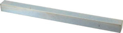 Made in USA - 12" Long, Zinc-Plated Oversized Key Stock - C1045 Steel - Exact Tool & Supply