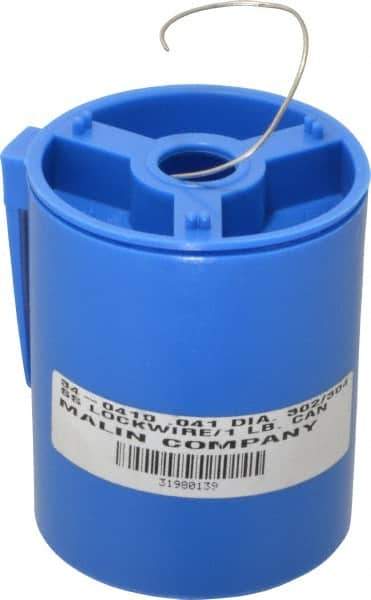 Value Collection - 18 Gage, 0.041 Inch Diameter x 221 Ft. Long, 302/304 Safety Lock Wire - 1 Lb. Shipping Weight - Exact Tool & Supply
