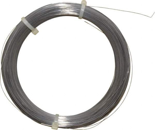 Value Collection - 0 Gage, 0.009 Inch Diameter x 1,157 Ft. Long, High Carbon Steel, Tempered Music Wire Coil - ASTM A228, 1/4 Lb. Shipping Weight - Exact Tool & Supply
