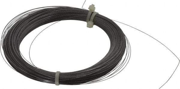 Value Collection - 3 Gage, 0.012 Inch Diameter x 651 Ft. Long, High Carbon Steel, Tempered Music Wire Coil - ASTM A228, 1/4 Lb. Shipping Weight - Exact Tool & Supply