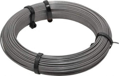 Value Collection - 24 Gage, 0.055 Inch Diameter x 124 Ft. Long, High Carbon Steel, Tempered Music Wire Coil - ASTM A228, 1 Lb. Shipping Weight - Exact Tool & Supply
