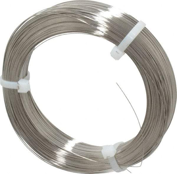 Value Collection - 7 Gage, 0.018 Inch Diameter x 1,157 Ft. Long, 302/304 Music Wire Coil - ASTM A580, 1 Lb. Shipping Weight - Exact Tool & Supply