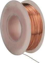Made in USA - 28 Gage, 0.0126" Diameter x 498' Long, Bare, Copper Bus Bar Wire - Pure Copper (ASTM B3) - Exact Tool & Supply