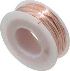 Made in USA - 24 Gage, 0.0201" Diameter x 198' Long, Bare, Copper Bus Bar Wire - Pure Copper (ASTM B3) - Exact Tool & Supply