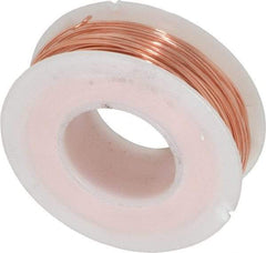 Made in USA - 22 Gage, 0.0253" Diameter x 125' Long, Bare, Copper Bus Bar Wire - Pure Copper (ASTM B3) - Exact Tool & Supply