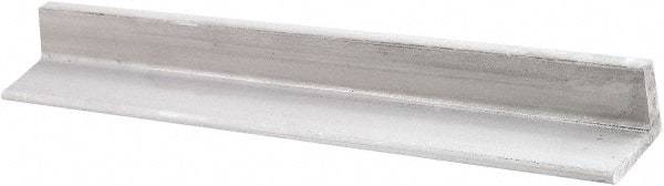 Value Collection - 1/4 Inch Thick x 4 Inch Wide, Aluminum Solid Angle - 48 Inch Long, Alloy 6061 - Exact Tool & Supply