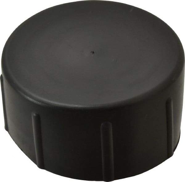 Caplugs - 2 NPT ID, Quick-Lock Cap - Polyethylene, Black - Exact Tool & Supply