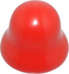 Caplugs - Flexible Push-In Plug - 3/8" OD, Vinyl, Red - Exact Tool & Supply