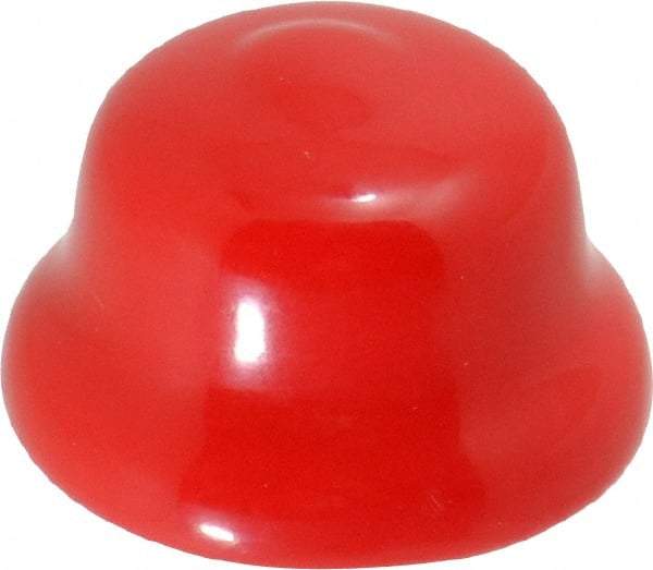 Caplugs - Flexible Push-In Plug - 7/8" OD, Vinyl, Red - Exact Tool & Supply