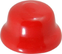 Caplugs - Flexible Push-In Plug - 7/8" OD, Vinyl, Red - Exact Tool & Supply