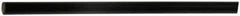 Made in USA - 4' Long, 1-1/4" Diam, Polyurethane Plastic Rod - 75D Hardness, Black - Exact Tool & Supply