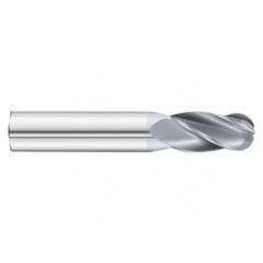 25/64 x 1 x 2-3/4 4 Flute Ball Nose  End Mill- Series 3200SD - Exact Tool & Supply