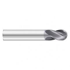 1" x 1 x 4 4 Flute Ball Nose  End Mill- Series 3200STB - Exact Tool & Supply