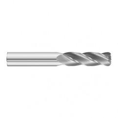 5/16 Dia. x 4 Overall Length 4-Flute .060 C/R Solid Carbide SE End Mill-Round Shank-Center Cut-Uncoated - Exact Tool & Supply