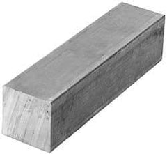Value Collection - 2-1/4 Inch Square x 12 Inch Long, Aluminum Square Bar - +/- 0.25 Inch Tolerance, Alloy 6061 - Exact Tool & Supply