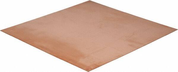 Value Collection - 0.032 Inch Thick x 12 Inch Square, Copper Sheet - Alloy 101 OFHC - Exact Tool & Supply
