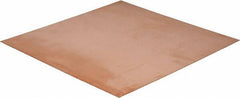 Value Collection - 0.032 Inch Thick x 12 Inch Square, Copper Sheet - Alloy 101 OFHC - Exact Tool & Supply