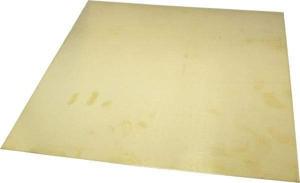 Value Collection - 0.04 Inch Thick x 12 Inch Wide x 12 Inch Long, Brass Sheet - Alloy 260 - Exact Tool & Supply