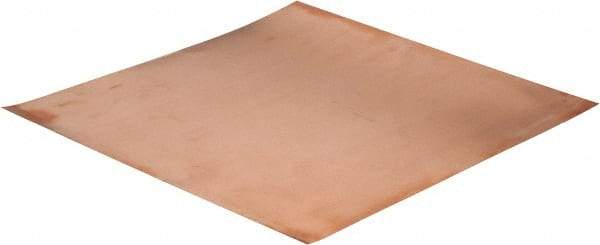 Value Collection - 0.01 Inch Thick x 12 Inch Square, Copper Sheet - Alloy 110 - Exact Tool & Supply