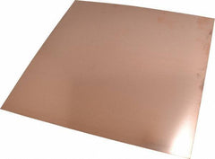 Value Collection - 0.016 Inch Thick x 12 Inch Square, Copper Sheet - Alloy 110 - Exact Tool & Supply