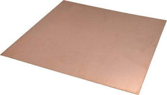 Value Collection - 0.027 Inch Thick x 12 Inch Square, Copper Sheet - Alloy 110 - Exact Tool & Supply
