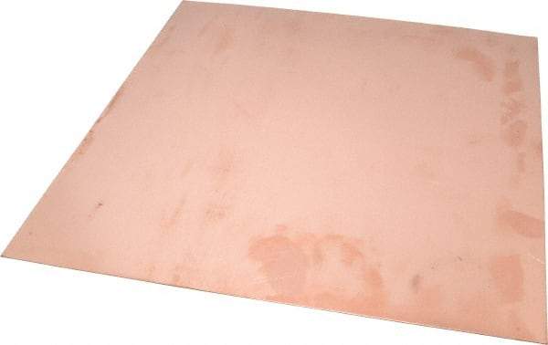 Value Collection - 0.032 Inch Thick x 12 Inch Square, Copper Sheet - Alloy 110 - Exact Tool & Supply