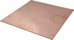 Value Collection - 1/8 Inch Thick x 12 Inch Square, Copper Sheet - Alloy 110 - Exact Tool & Supply