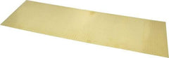 Made in USA - 10 Piece, 18 Inch Long x 6 Inch Wide x 0.002 Inch Thick, Shim Sheet Stock - Brass - Exact Tool & Supply
