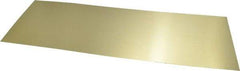 Made in USA - 10 Piece, 18 Inch Long x 6 Inch Wide x 0.01 Inch Thick, Shim Sheet Stock - Brass - Exact Tool & Supply