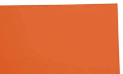 Made in USA - 1 Piece, 10" Wide x 20" Long Plastic Shim Stock Sheet - Coral (Color), ±10% Tolerance - Exact Tool & Supply