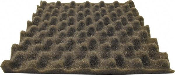Singer Safety - 27" Long x 54" Wide, Polyester Polyurethane Convoluted Foam - Dept of Transportation MVSS #302, Underwriters Laboratories UL94 #HF-1 Specification, Charcoal Gray - Exact Tool & Supply