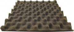 Singer Safety - 27" Long x 54" Wide, Polyester Polyurethane Convoluted Foam - Dept of Transportation MVSS #302, Underwriters Laboratories UL94 #HF-1 Specification, Charcoal Gray - Exact Tool & Supply