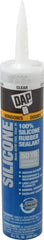 DAP - 10.1 oz Tube Clear RTV Silicone Joint Sealant - -40 to 400°F Operating Temp, 10 to 20 min Tack Free Dry Time, 24 hr Full Cure Time - Exact Tool & Supply