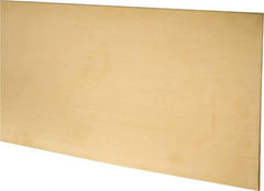 Made in USA - 2 Piece, 25 Inch Long x 6 Inch Wide x 0.025 Inch Thick, Shim Sheet Stock - Brass - Exact Tool & Supply