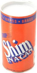 Made in USA - 2.50 m Long x 150 mm Wide x 0.2 mm Thick, Roll Shim Stock - Brass - Exact Tool & Supply