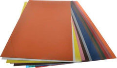 Made in USA - 14 Piece, 0.0005 to 0.03 Inch Thickness, Plastic Shim Stock Sheet Assortment - 20 Inch Long x 10 Inch Wide - Exact Tool & Supply