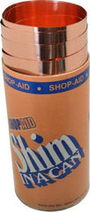 Made in USA - 100 Inch Long x 6 Inch Wide x 0.003 Inch Thick, Roll Shim Stock - Copper - Exact Tool & Supply