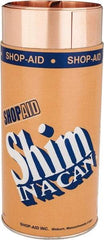 Made in USA - 100 Inch Long x 6 Inch Wide x 0.006 Inch Thick, Roll Shim Stock - Copper - Exact Tool & Supply