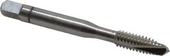 Balax - 1/4-20 UNC, 3 Flute, Bright Finish, Powdered Metal Spiral Point Tap - Plug Chamfer, Right Hand Thread, 2-1/2" OAL, 0.83" Thread Length, 0.255" Shank Diam, Series BX100 - Exact Tool & Supply