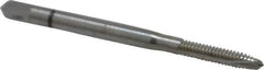 Balax - #4-40 UNC, 3 Flute, Bright Finish, Powdered Metal Spiral Point Tap - Plug Chamfer, Right Hand Thread, 1-7/8" OAL, 0.56" Thread Length, 0.141" Shank Diam, Series BX100 - Exact Tool & Supply