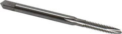 Balax - #4-40 UNC, 3 Flute, Bright Finish, Powdered Metal Spiral Point Tap - Plug Chamfer, Right Hand Thread, 1-7/8" OAL, 0.56" Thread Length, 0.141" Shank Diam, Series BX100 - Exact Tool & Supply