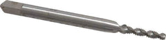 Balax - #2-56 UNC 2 Flute 2B Modified Bottoming Spiral Flute Tap - Powdered Metal, Bright Finish, 1-3/4" OAL, Right Hand Flute, Right Hand Thread, H2, Series BX200 - Exact Tool & Supply