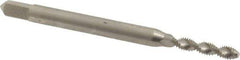 Balax - M2.5x0.45 Metric Coarse 2 Flute 4H Modified Bottoming Spiral Flute Tap - Powdered Metal, Bright Finish, 1-13/16" OAL, Right Hand Flute, Right Hand Thread, D3, Series BX200 - Exact Tool & Supply
