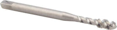 Balax - #4-40 UNC, 3 Flute, 45° Helix, Modified Bottoming Chamfer, Bright Finish, Spiral Flute STI Tap - Right Hand Flute, 1-7/8" OAL, 0.141" Shank Diam, 0.56" Thread Length - Exact Tool & Supply
