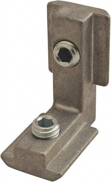 80/20 Inc. - 32mm Wide, Open Shelving Inside to Inside Hidden Corner Connector - Zinc, Clear Finish, 38mm Long, Use with 45 Series - Exact Tool & Supply
