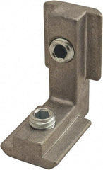 80/20 Inc. - 32mm Wide, Open Shelving Inside to Inside Hidden Corner Connector - Zinc, Clear Finish, 38mm Long, Use with 45 Series - Exact Tool & Supply